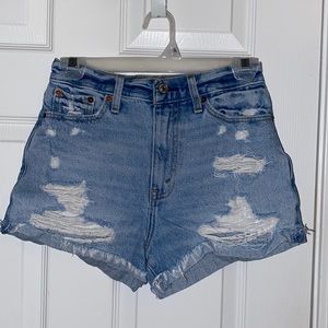 Abercrombie & Fitch ripped jean shorts